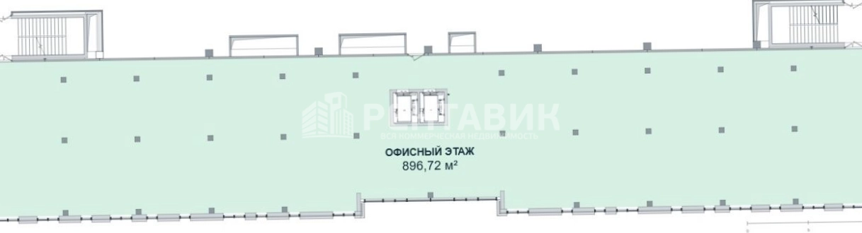 Офис Промтехпарк в Митино площадью 896.72 квадратных метров