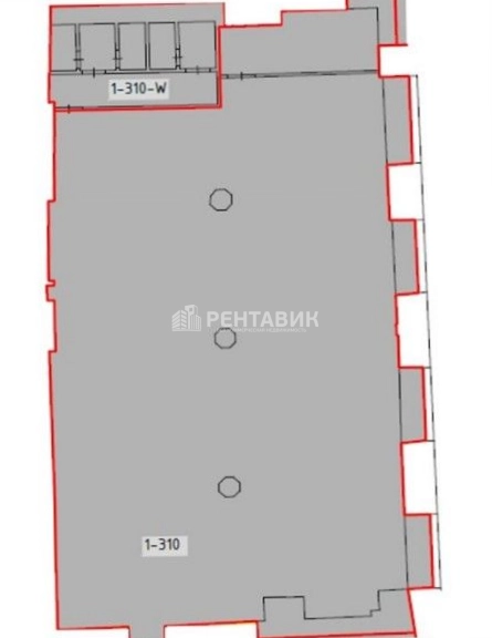 Офис Красный Пролетарий, строение 1 площадью 294.2 квадратных метров