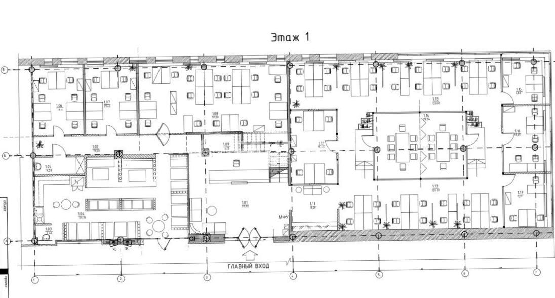 Офис W Plaza II - В Плаза II площадью 705 квадратных метров