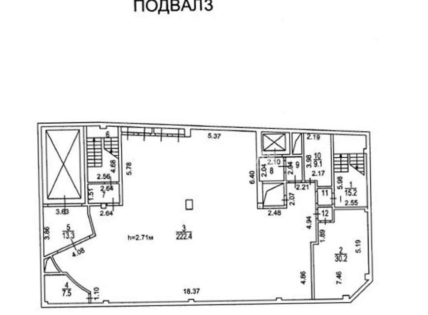 Здание целиком Садовая-Кудринская, 1 площадью 3573 квадратных метров