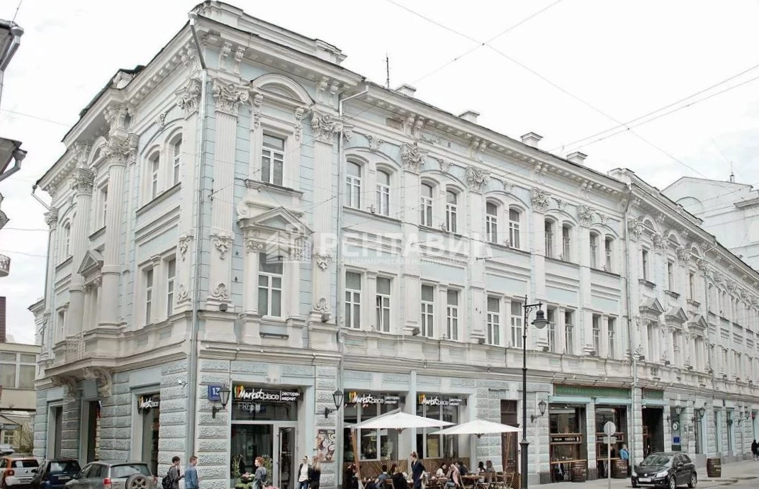 фасад дома, здание по адресу г Москва, ул Мясницкая, д 13 стр 3 