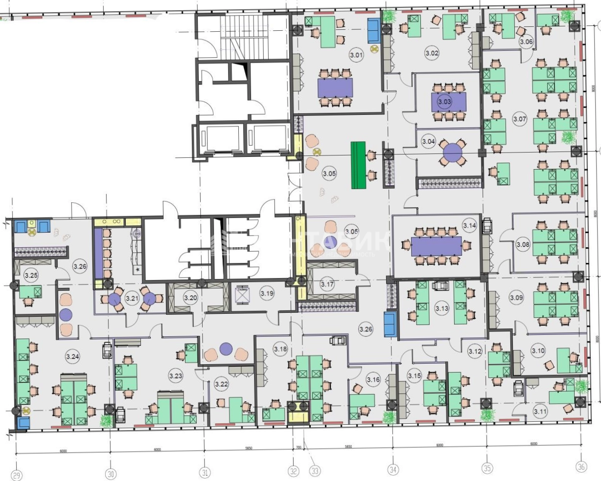 Офис Victory Park Plaza / Виктори Парк Плаза площадью 686 квадратных метров