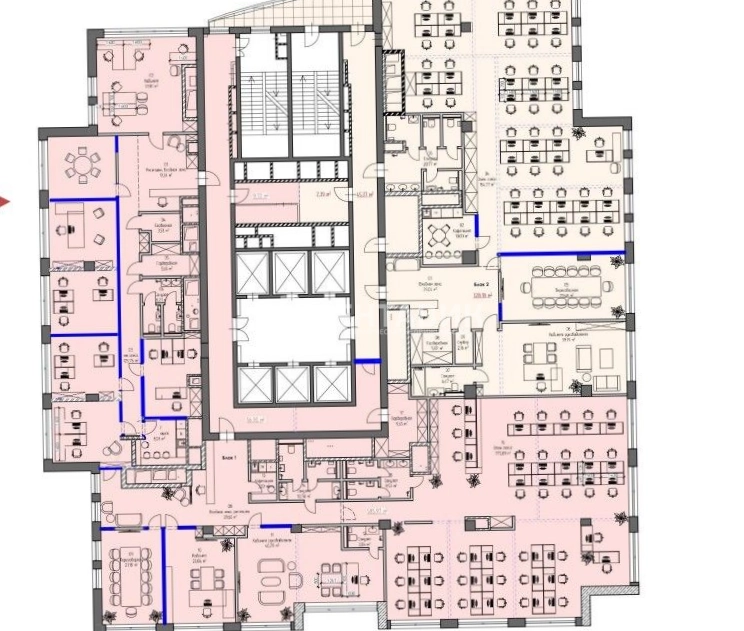 Офис Central Park Tower - Цэнтрал Парк Тауэр площадью 744 квадратных метров