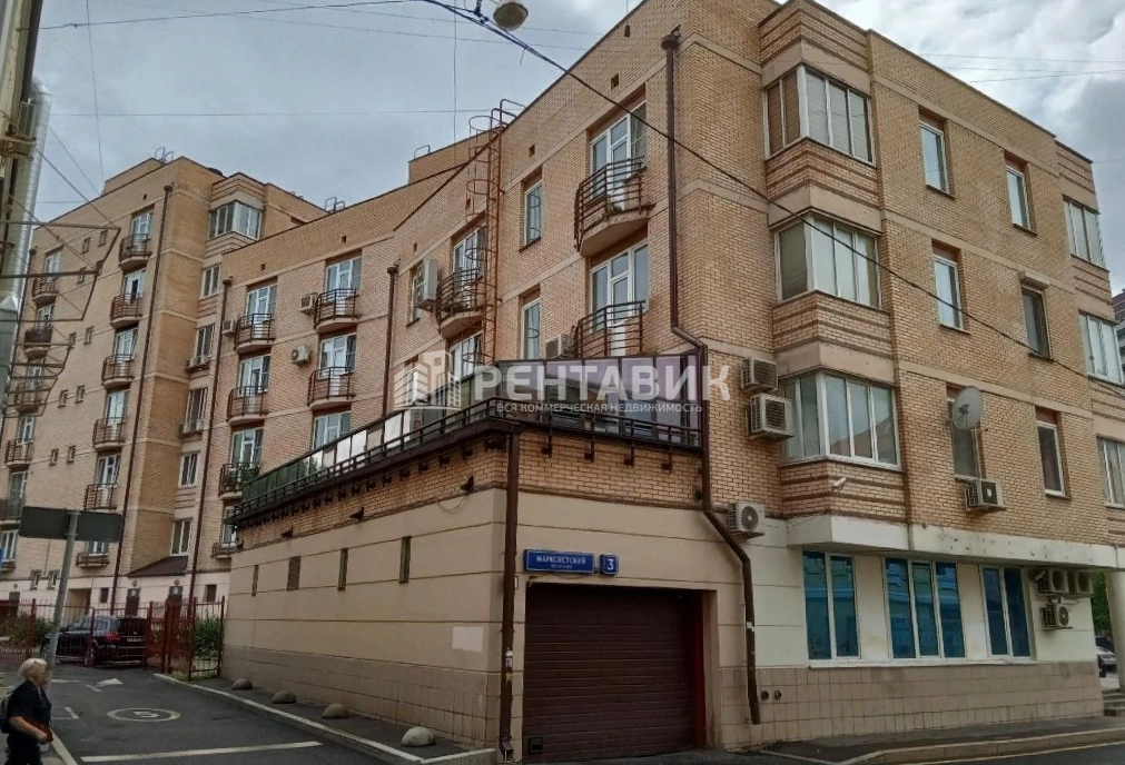 фасад дома, здание по адресу г Москва, Марксистский пер, д 3 