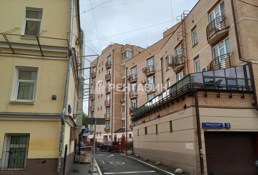 фасад дома, здание по адресу г Москва, Марксистский пер, д 3 