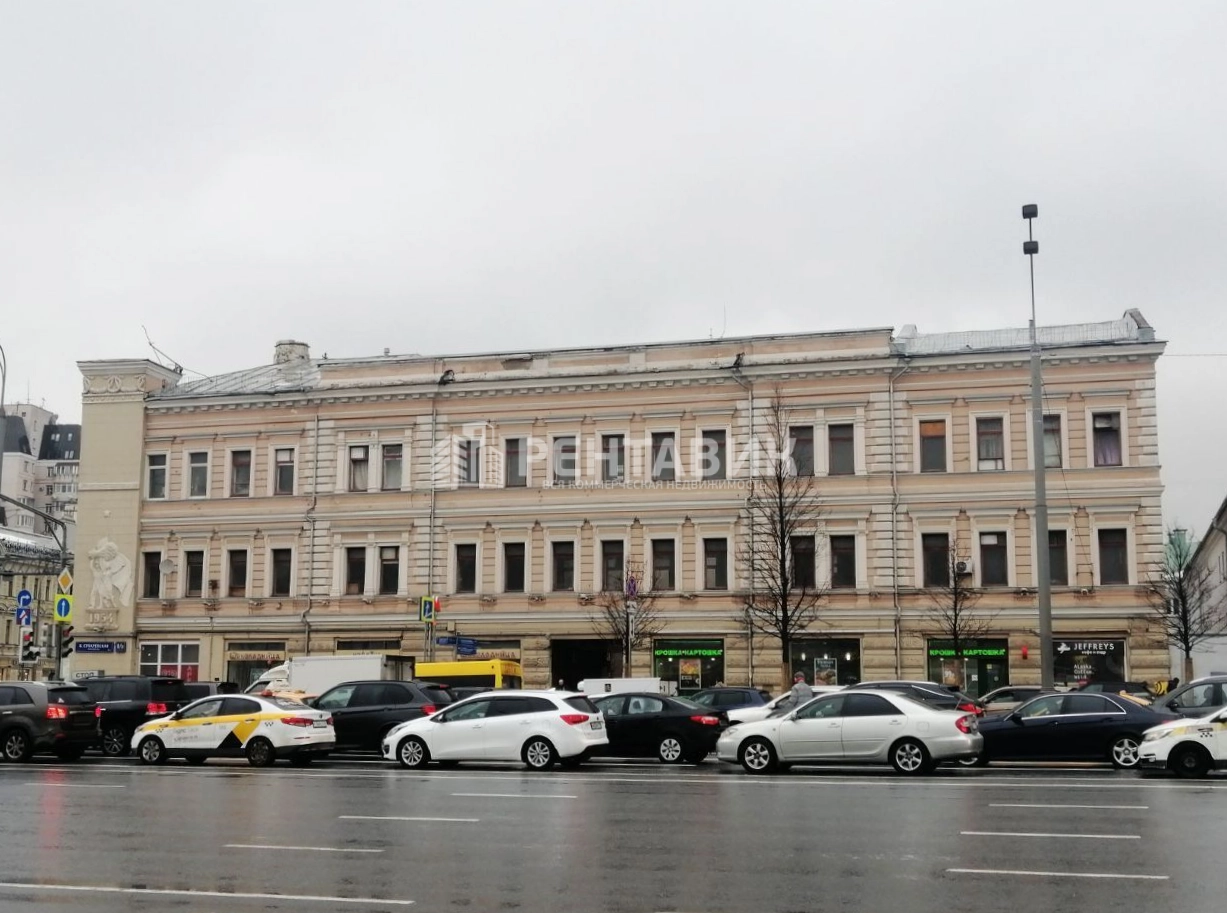 фасад дома, здание по адресу г Москва, Большая Сухаревская пл, д 1/2 стр 1 