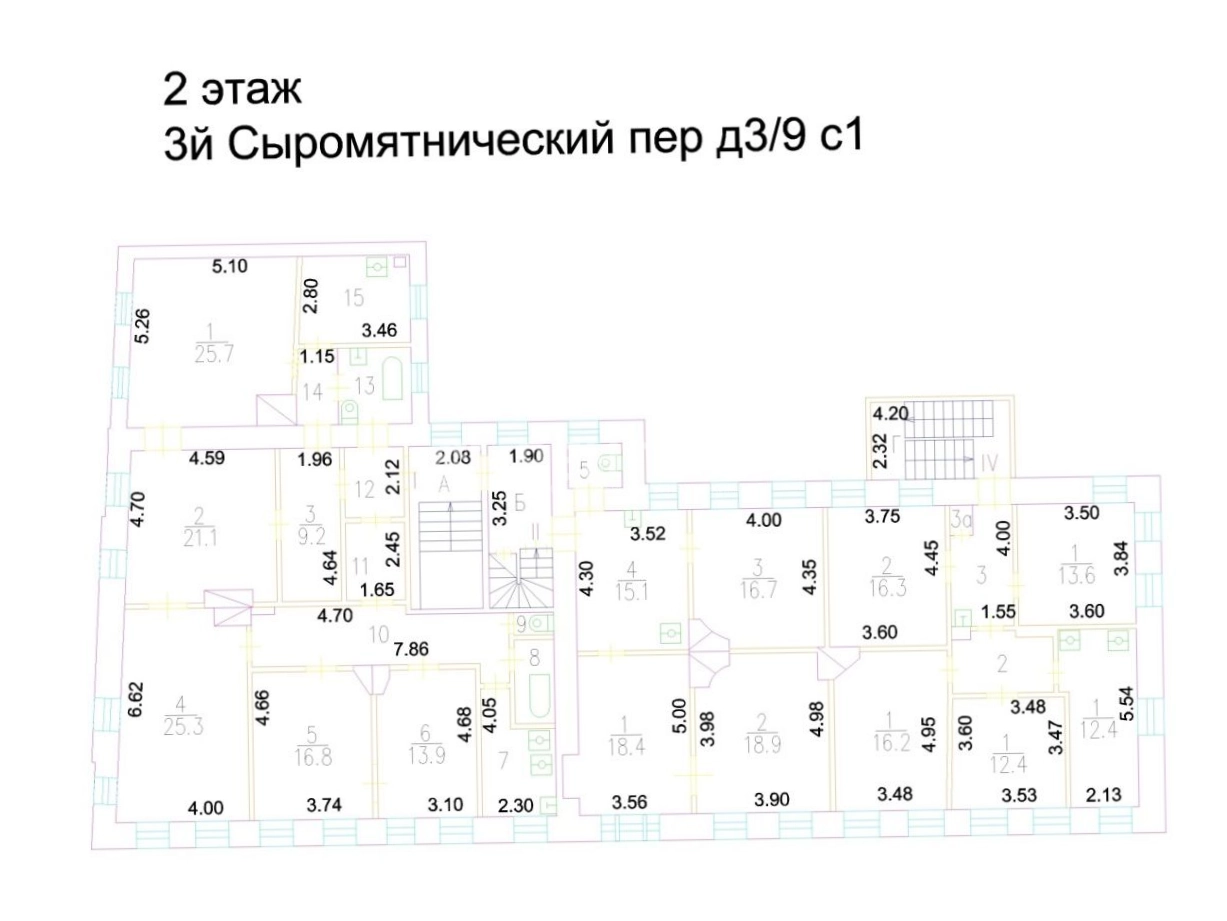 Здание целиком Сыромятники. Строение 1 площадью 3746.8 квадратных метров