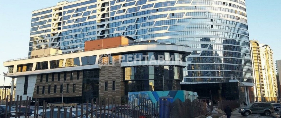 фасад дома, здание по адресу г Санкт-Петербург, б-р Александра Грина, д 1 стр 1 