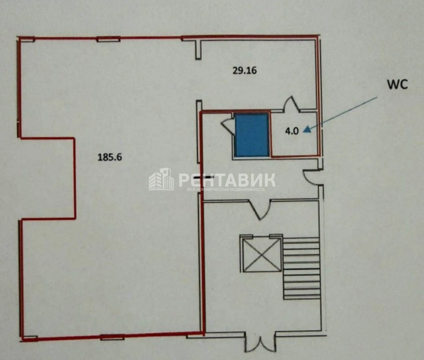 Помещение свободного назначения Мишина, 35 площадью 218.7 квадратных метров