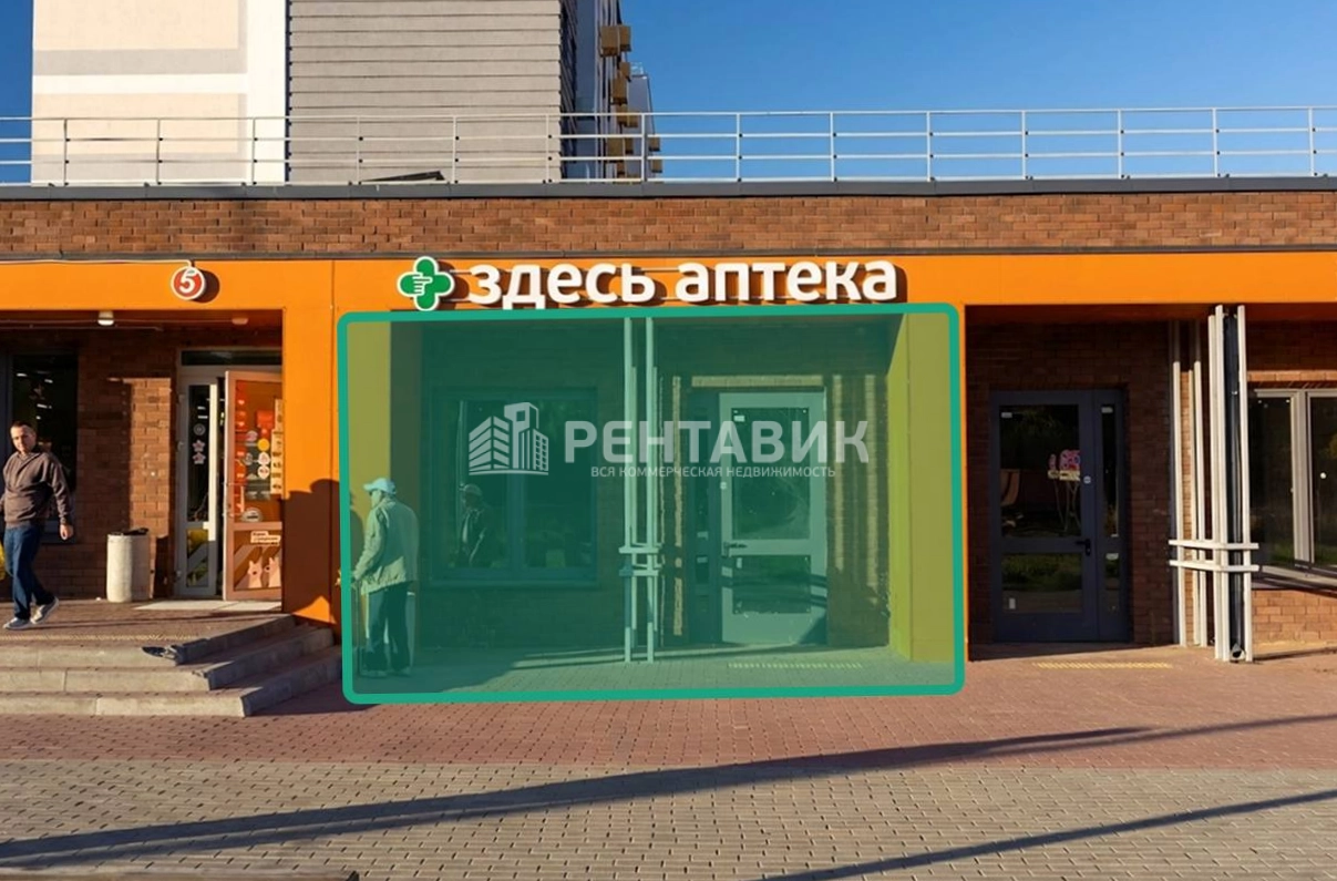 Торговая площадь ЖК Новая Рига площадью 48.7 квадратных метров