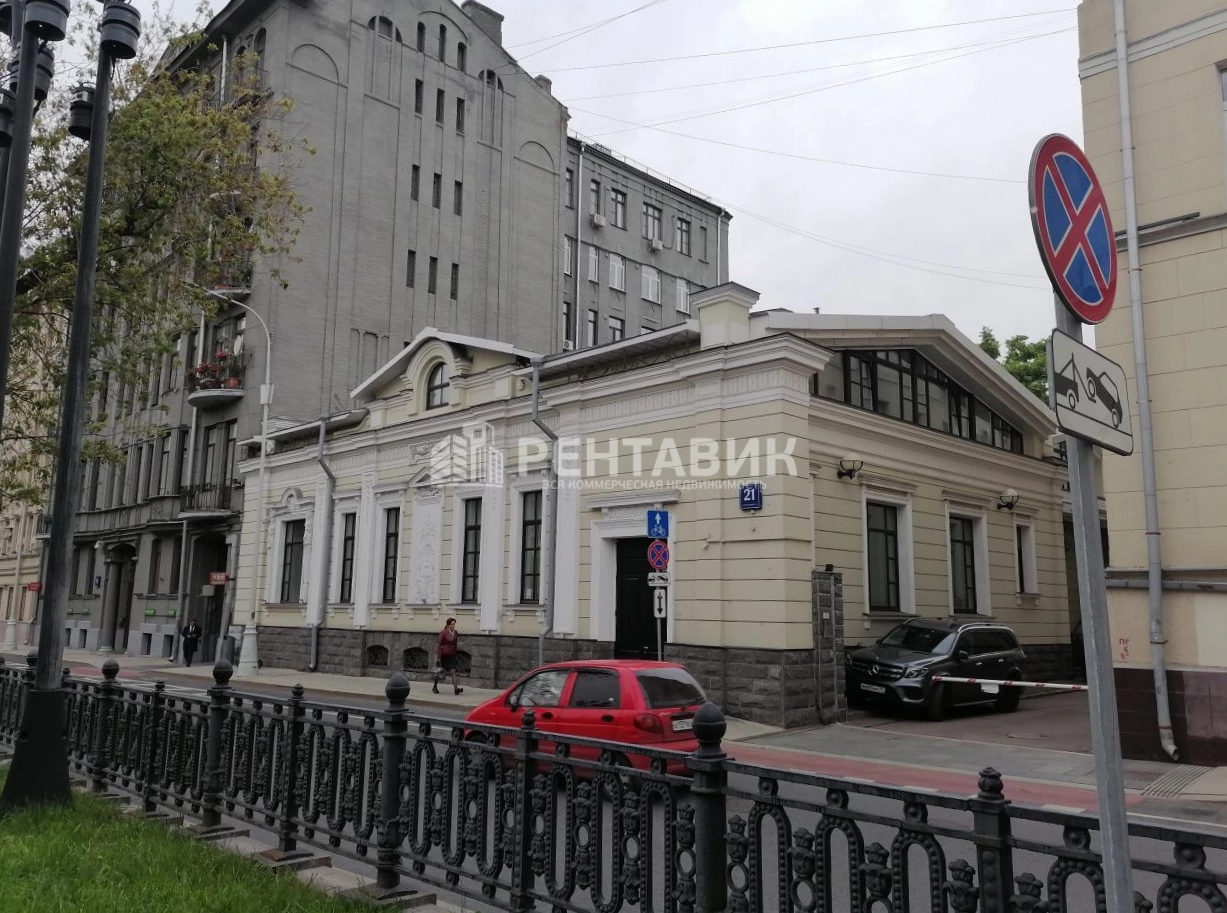 фасад дома, здание по адресу г Москва, Рождественский б-р, д 21 стр 1