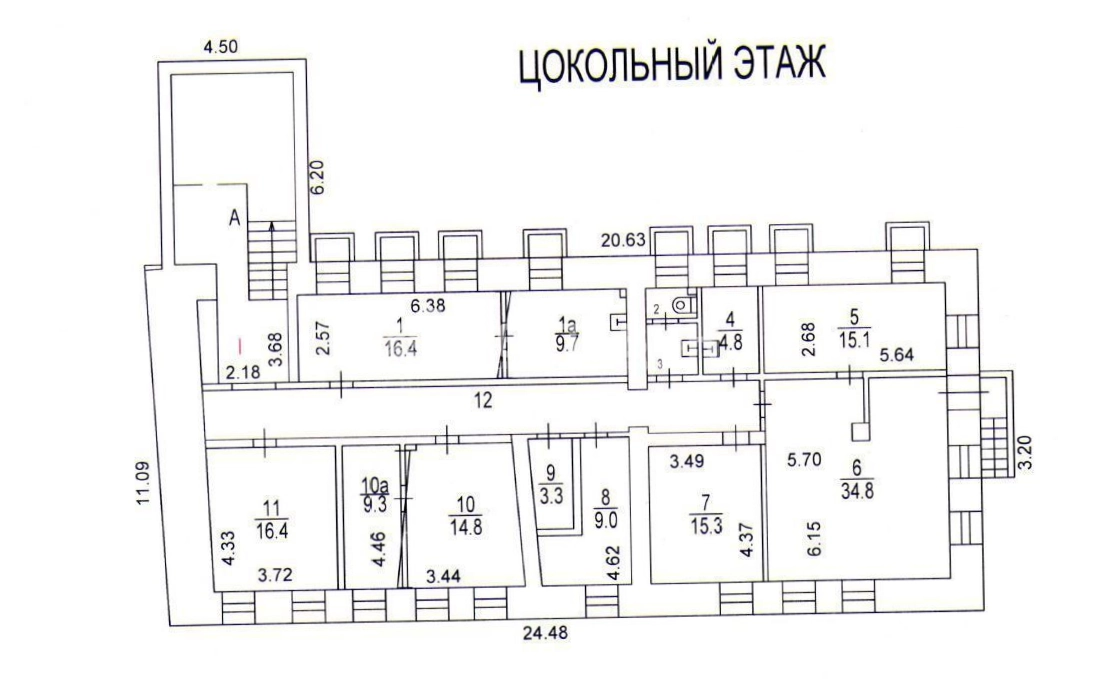 Здание целиком Гиляровского, 10с1 площадью 1216.9 квадратных метров