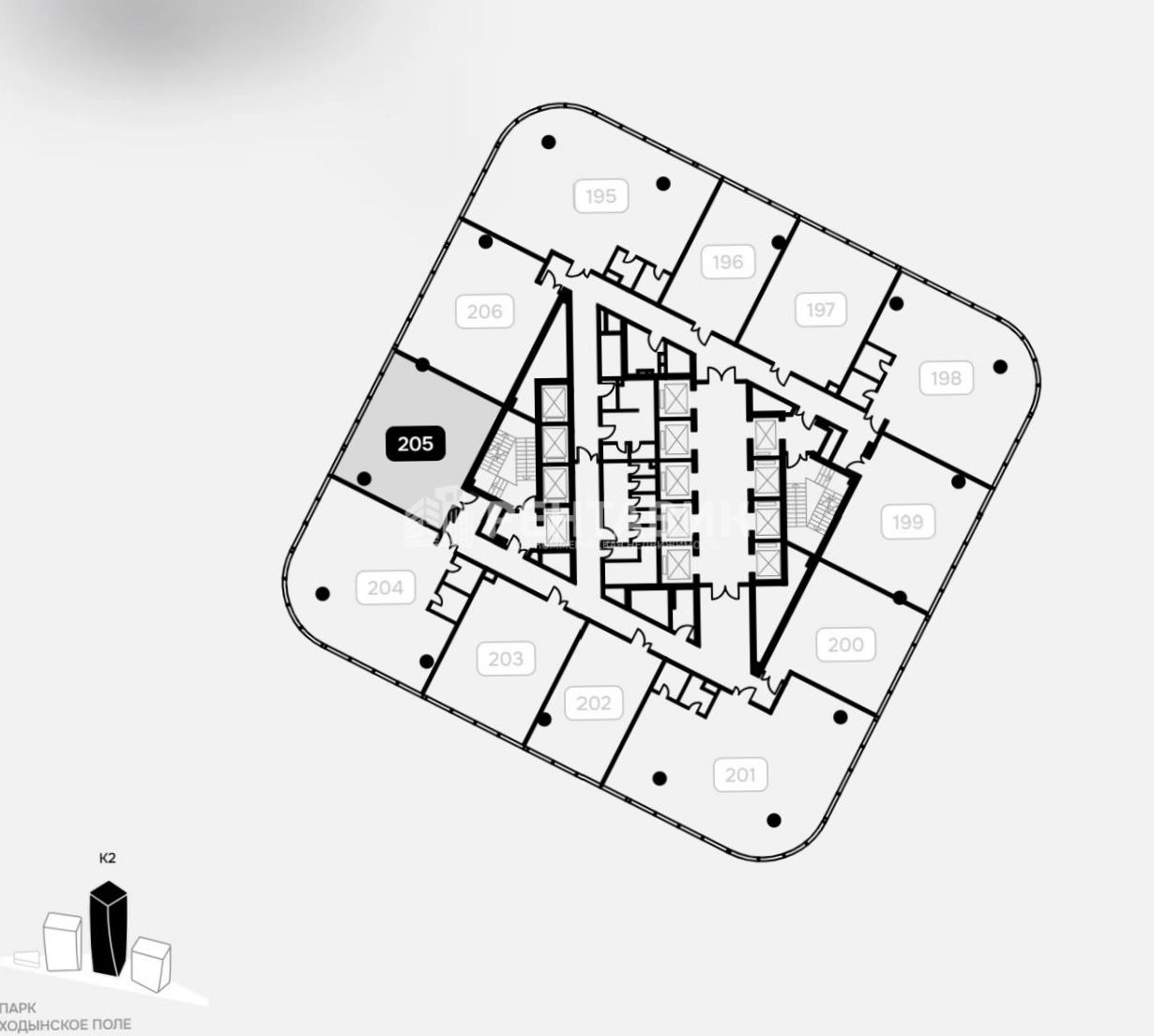 Офис Air площадью 88.6 квадратных метров