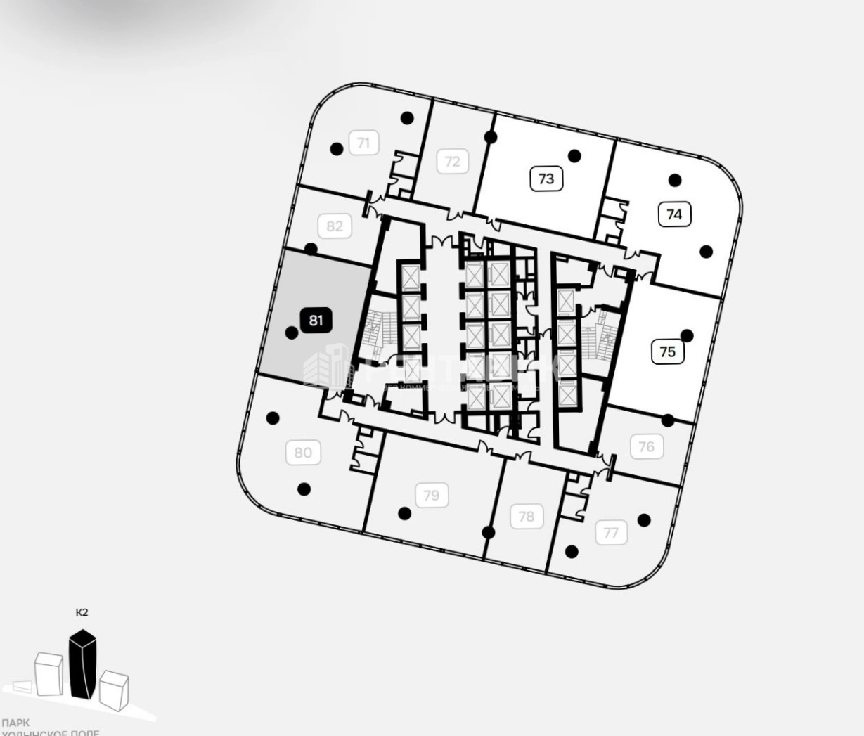 Офис Air площадью 114.1 квадратных метров