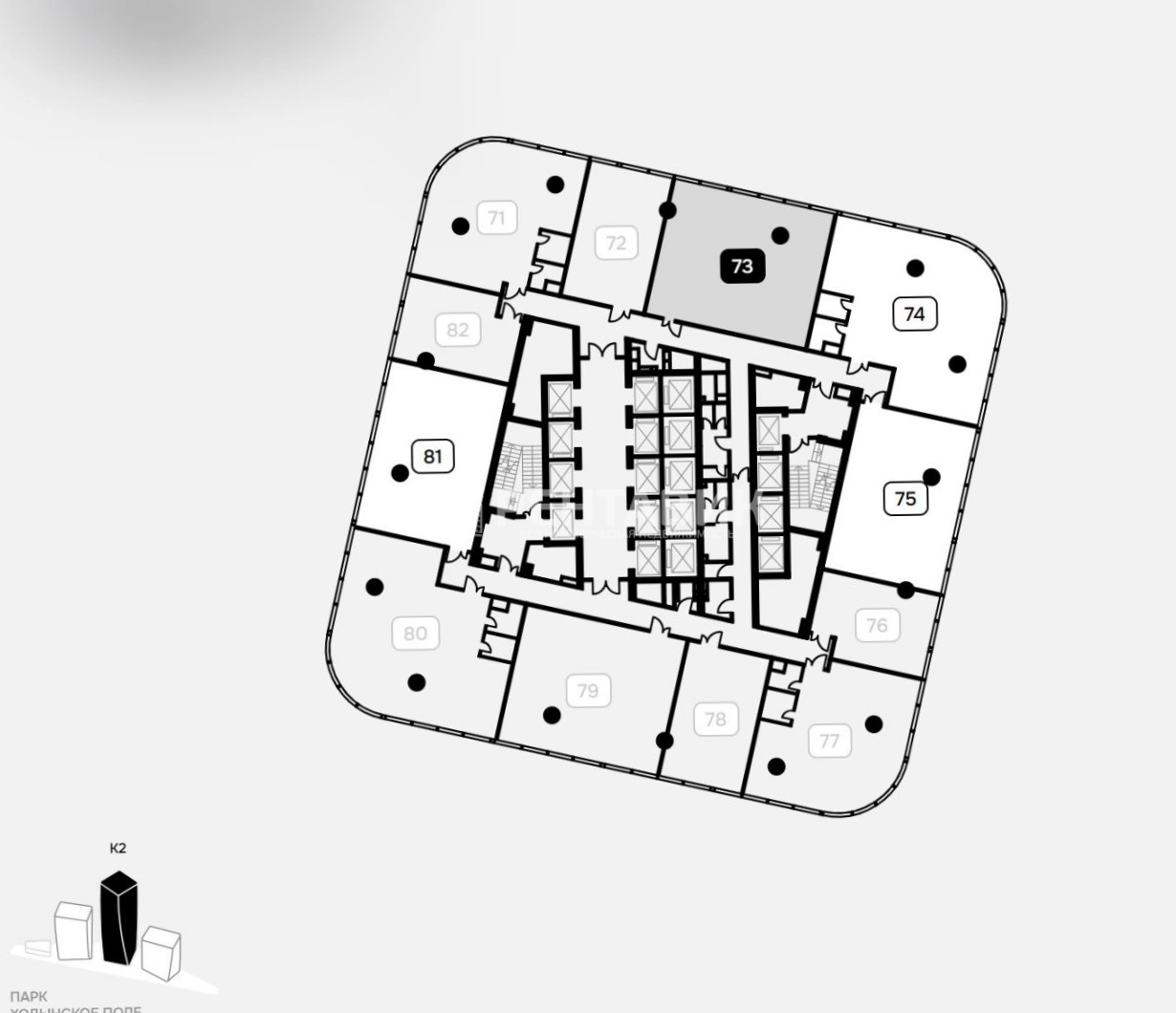 Офис Air площадью 125.5 квадратных метров