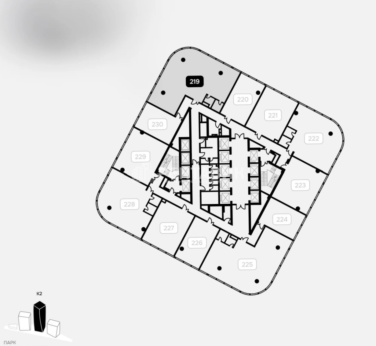 Офис Air площадью 194.2 квадратных метров
