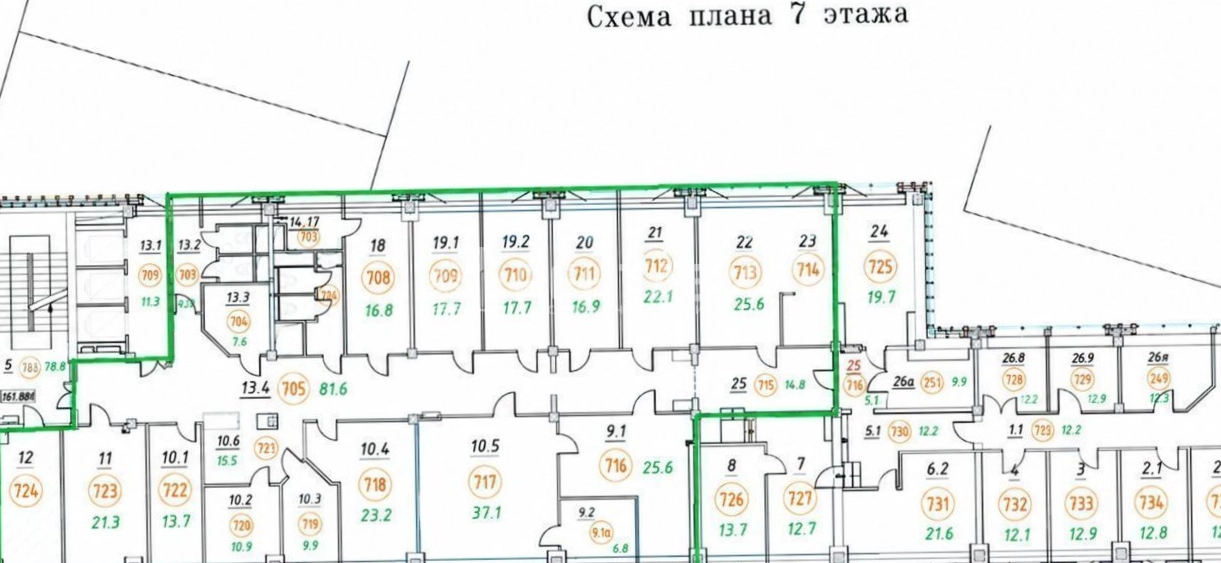 Офис на Фрунзенской площадью 447 квадратных метров