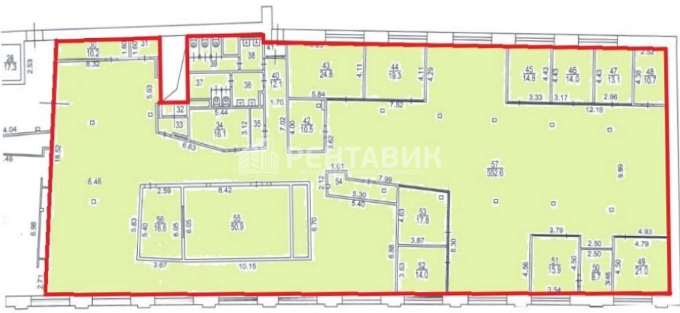 Офис Фабрика Станиславского, Строение 3 площадью 1040 квадратных метров