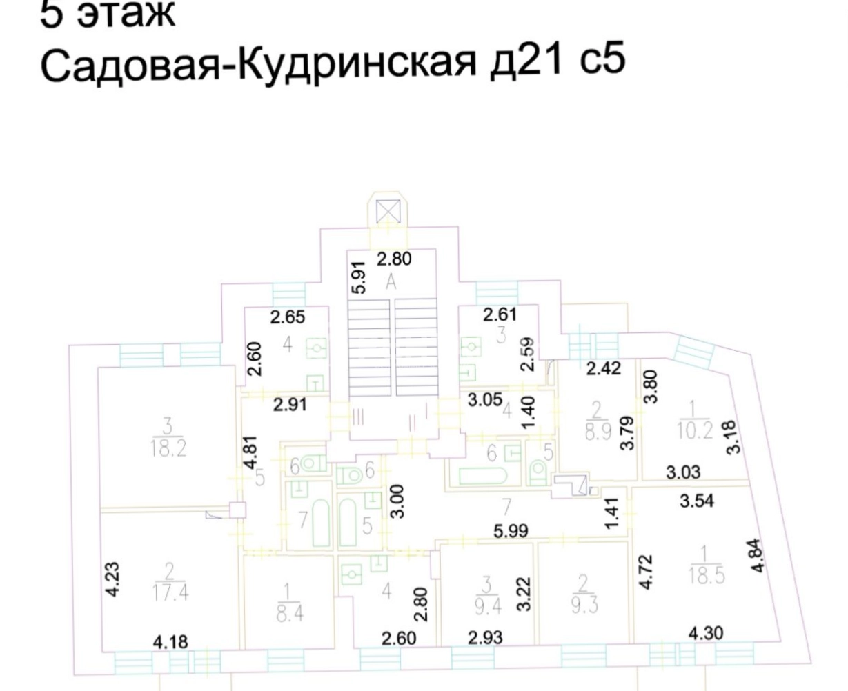 Здание целиком Садовая-Кудринская 21с5 площадью 1199.6 квадратных метров