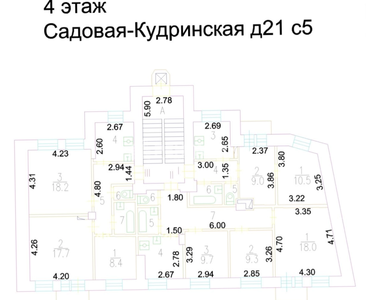 Здание целиком Садовая-Кудринская 21с5 площадью 1199.6 квадратных метров