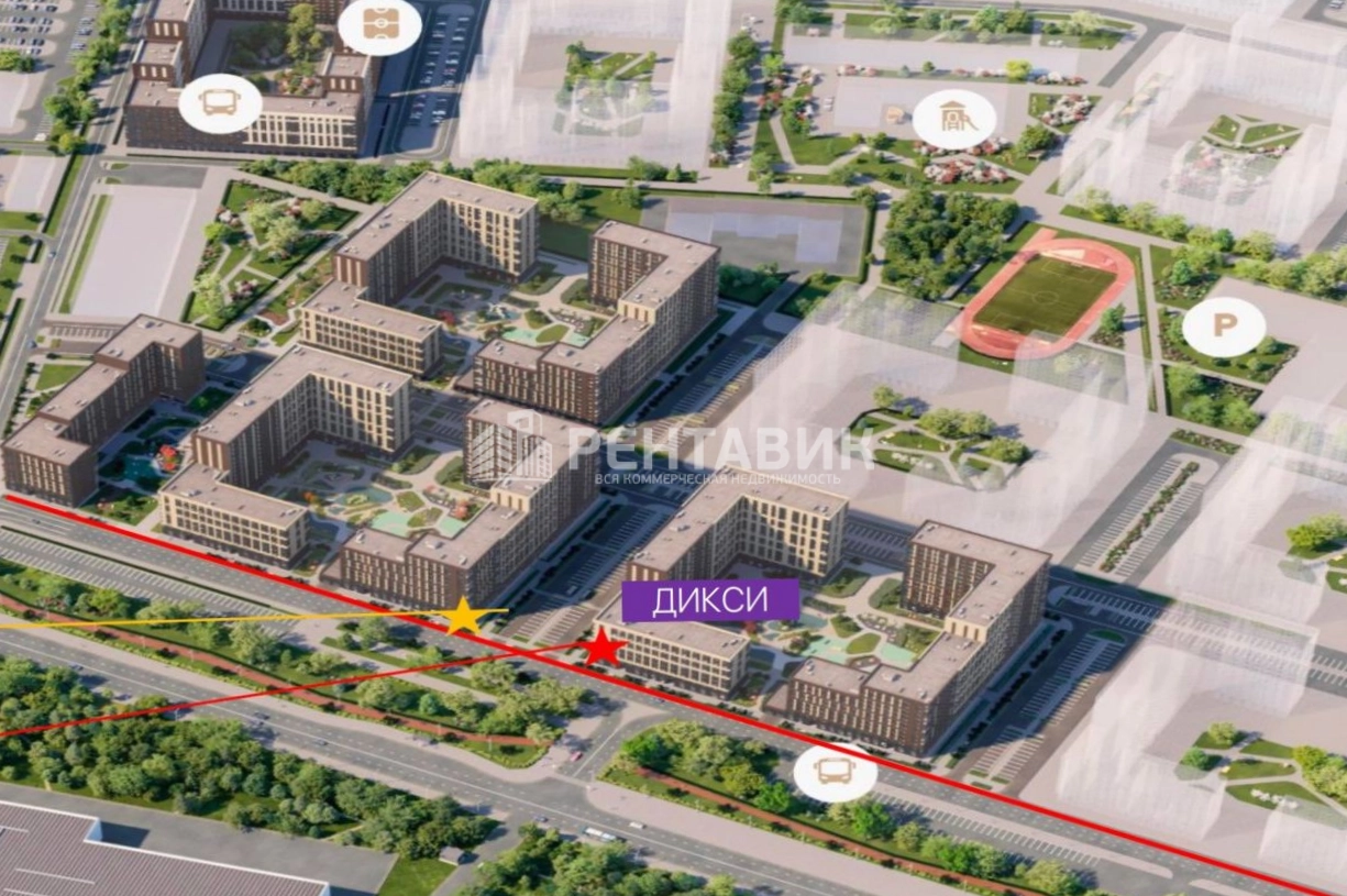 Торговая площадь Публицист площадью 431.88 квадратных метров