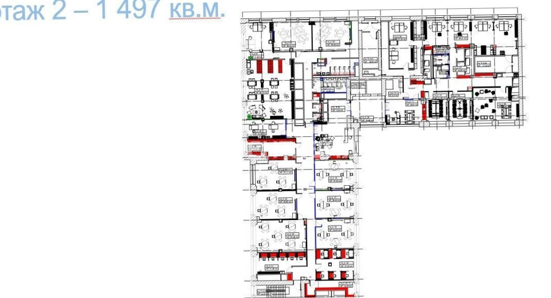 Офис Большевик Строение 14 площадью 3300 квадратных метров