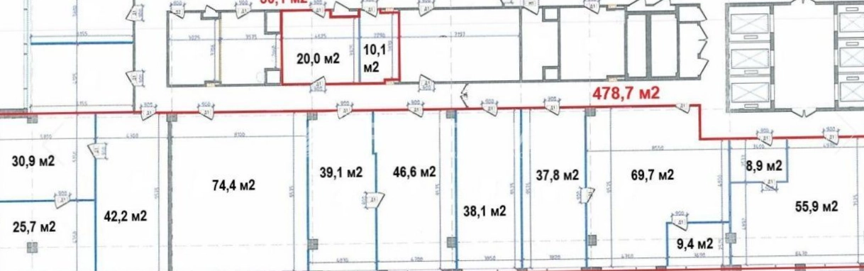 Офис Орбита 2 площадью 508.8 квадратных метров