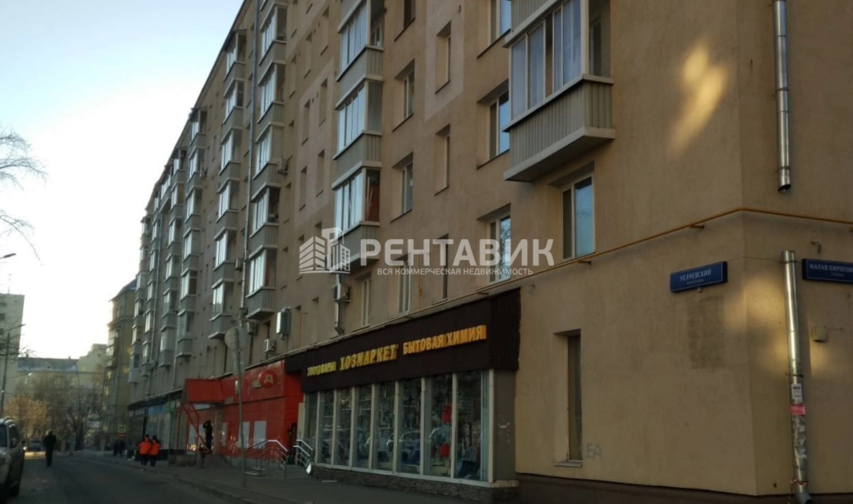 фасад дома, здание по адресу г Москва, ул Малая Пироговская, д 21