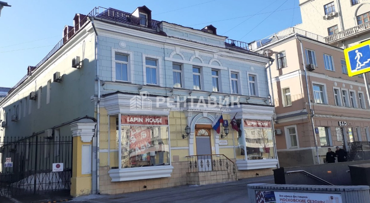 фасад дома, здание по адресу г Москва, ул Садовая-Самотёчная, д 6 стр 2 