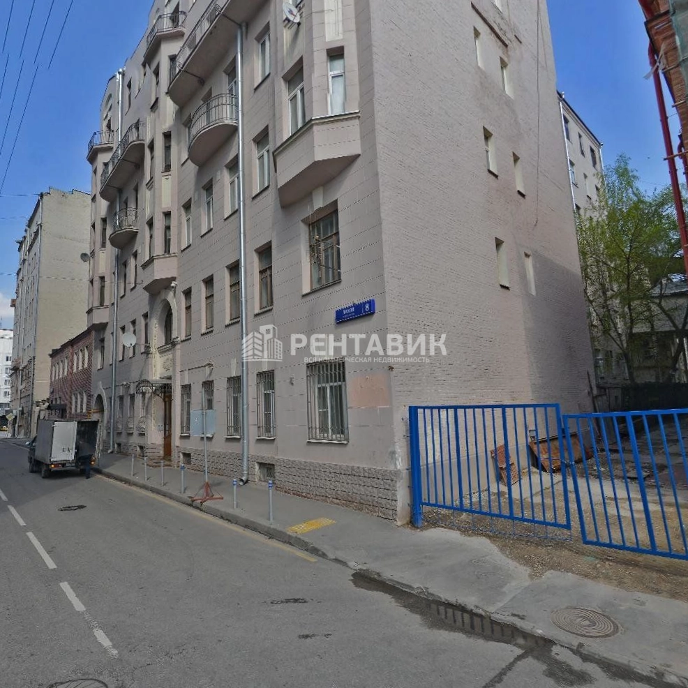 фасад дома, здание по адресу г Москва, Лихов пер, д 8 
