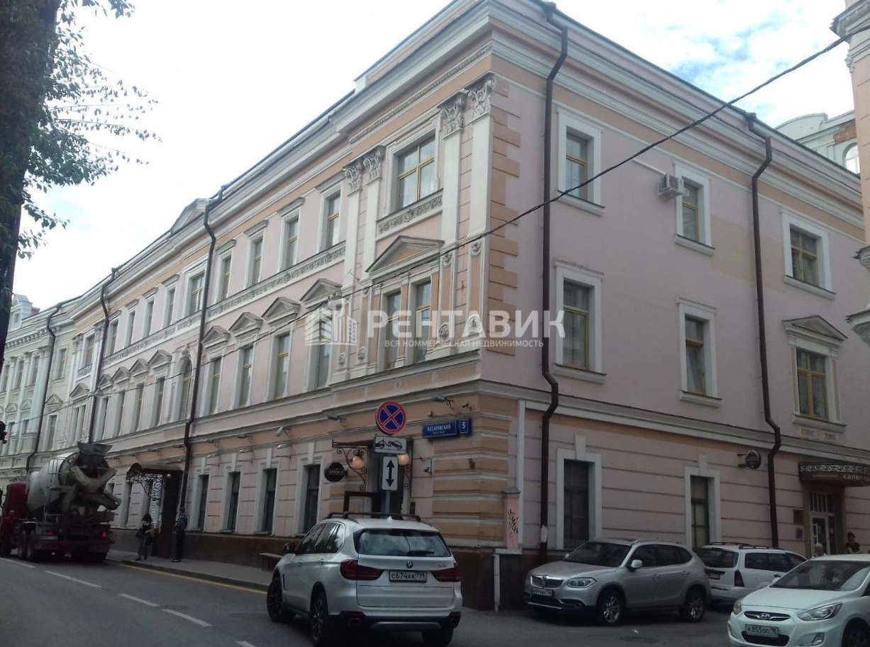 фасад дома, здание по адресу г Москва, Потаповский пер, д 5 стр 2