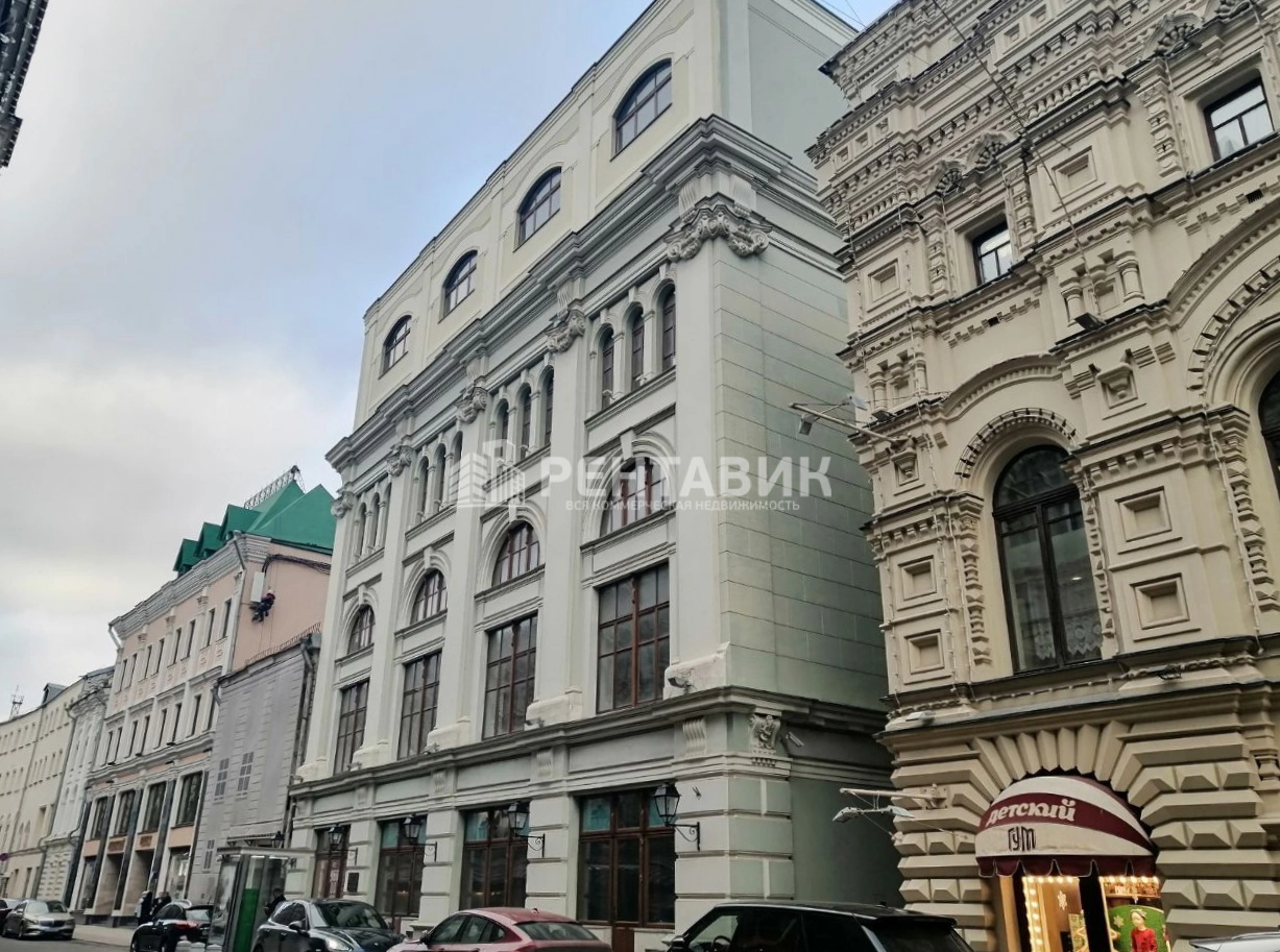 фасад дома, здание по адресу г Москва, Ветошный пер, д 13