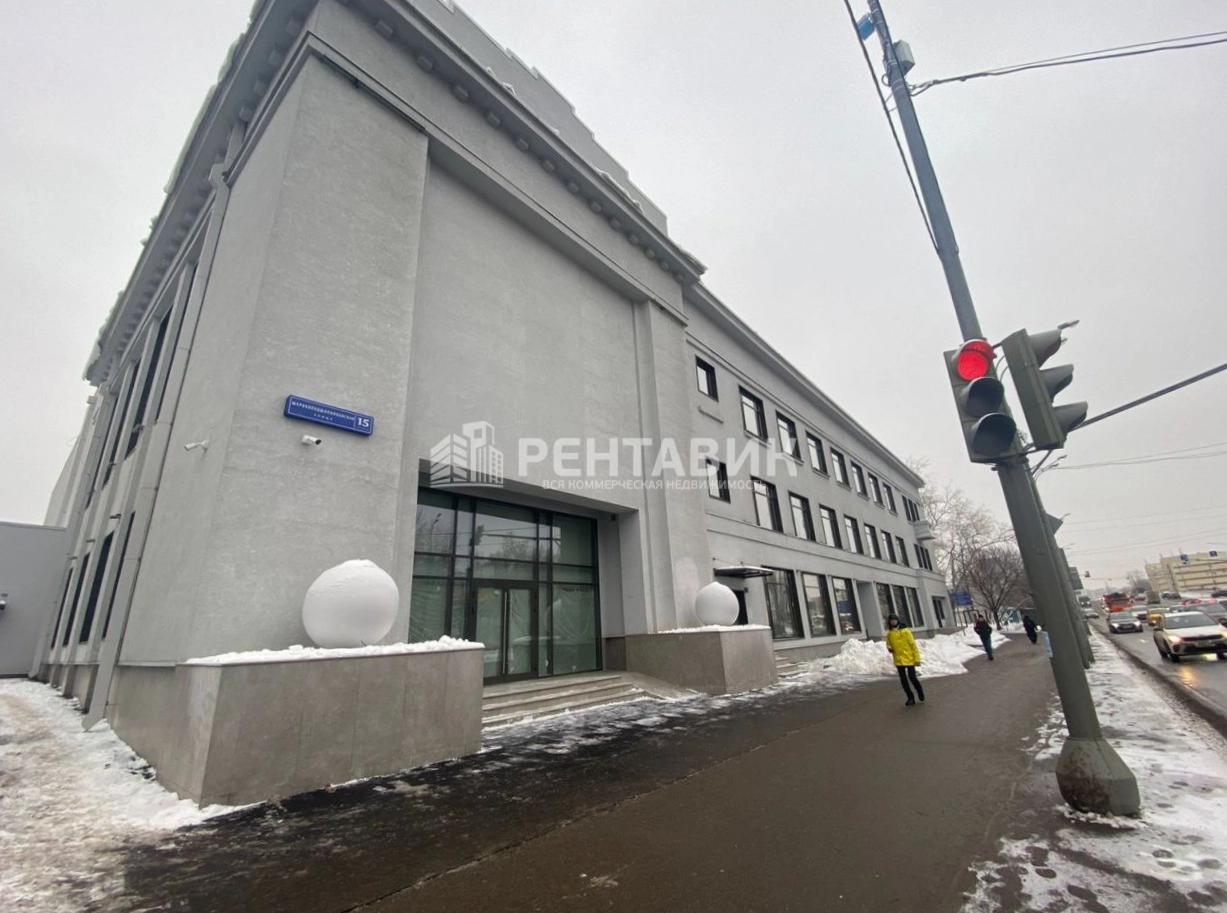 фасад дома, здание по адресу г Москва, ул Шарикоподшипниковская, д 15 стр 1