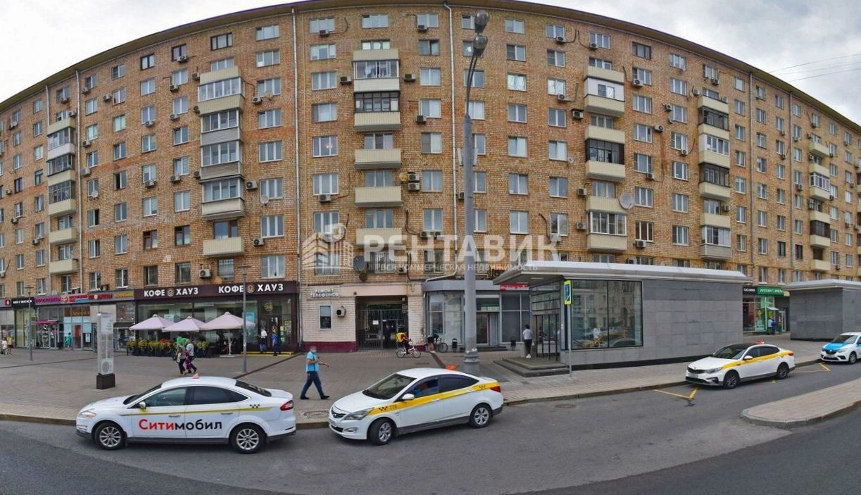 фасад дома, здание по адресу г Москва, Ленинградский пр-кт, д 34 