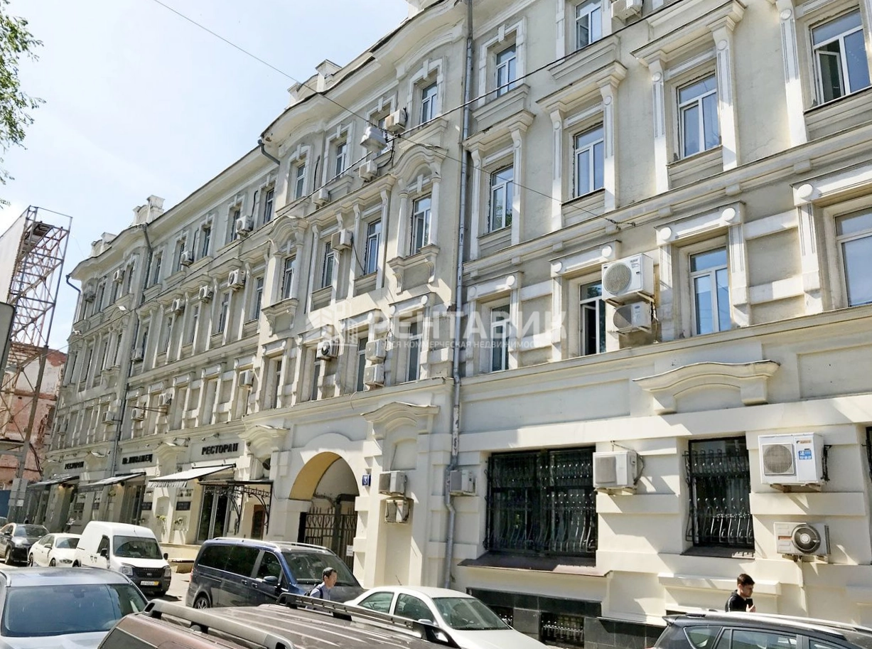 фасад дома, здание по адресу г Москва, Глинищевский пер, д 3