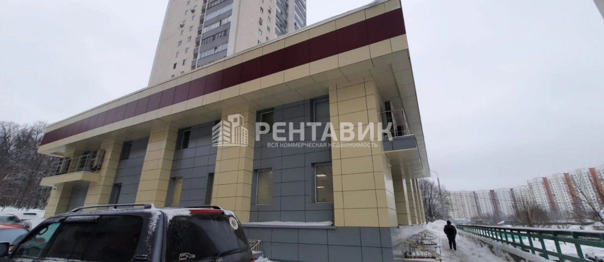 фасад дома, здание по адресу г Москва, Ленинский пр-кт, д 121/1 к 2