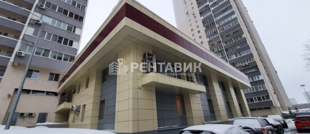 фасад дома, здание по адресу г Москва, Ленинский пр-кт, д 121/1 к 2