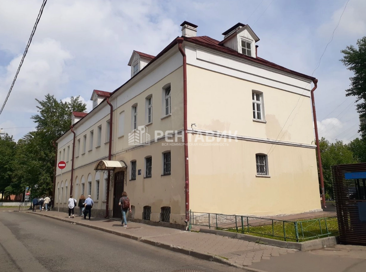 фасад дома, здание по адресу г Москва, Гороховский пер, д 6/1 стр 1