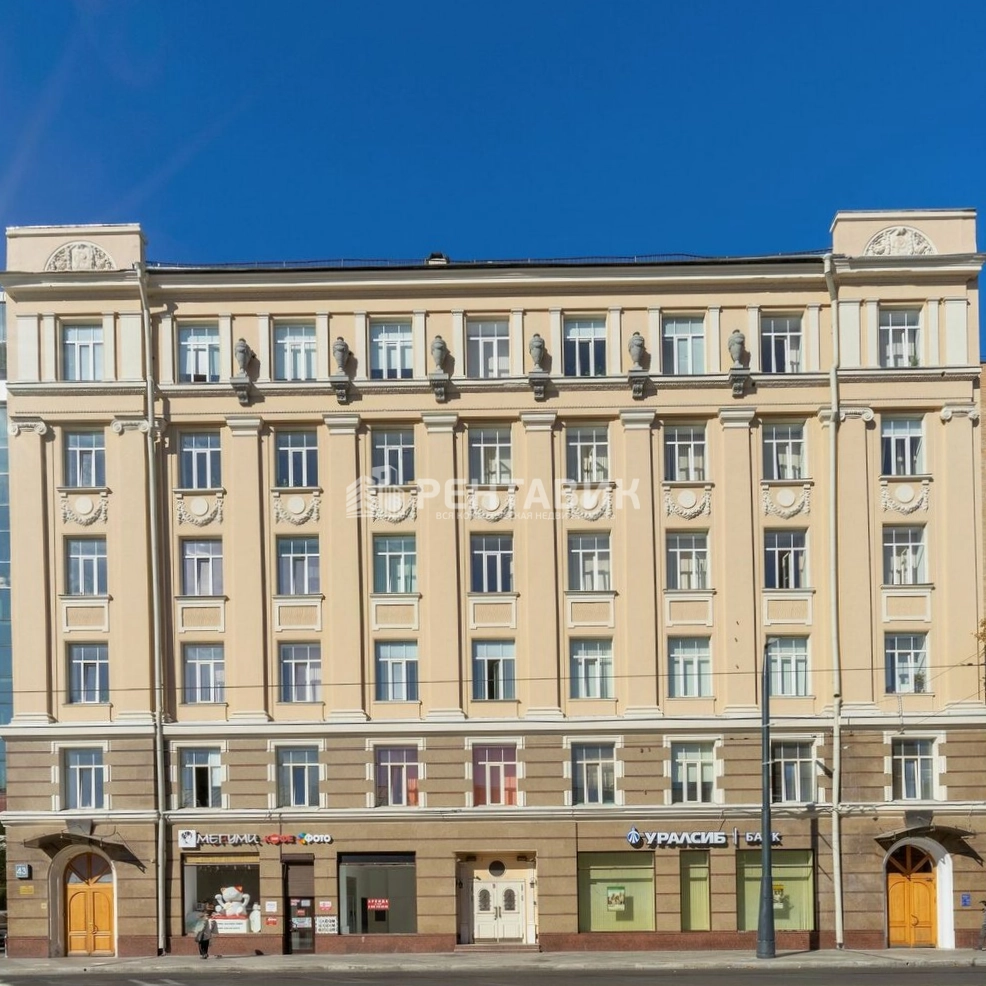 фасад дома, здание по адресу г Москва, ул Лесная, д 43