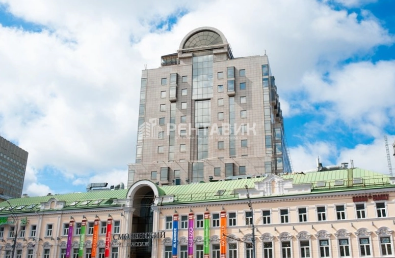 фасад дома, здание по адресу г Москва, Смоленская пл, д 3