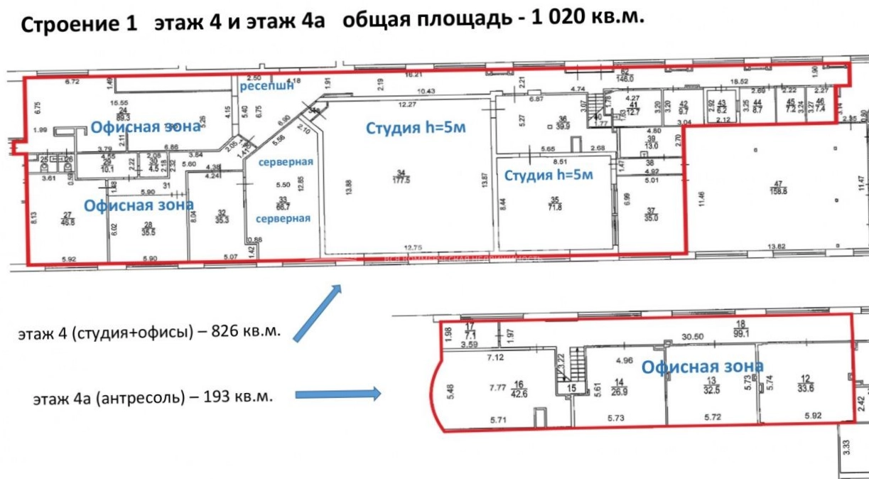 Офис Интерьер площадью 1100 квадратных метров