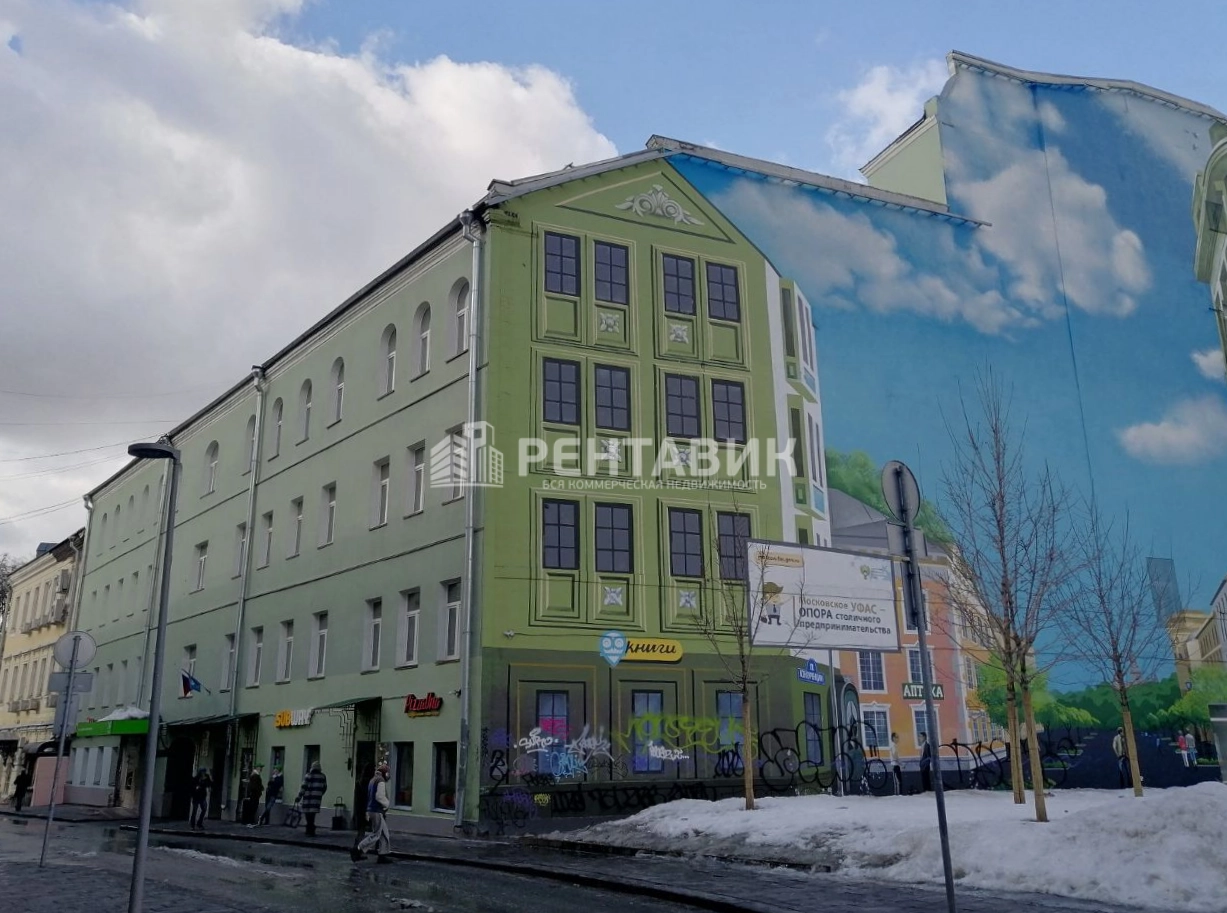 фасад дома, здание по адресу г Москва, Мясницкий проезд, д 4 стр 1