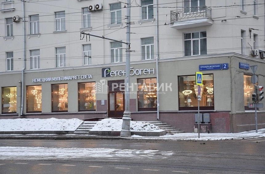 фасад дома, здание по адресу г Москва, Преображенская пл, д 2