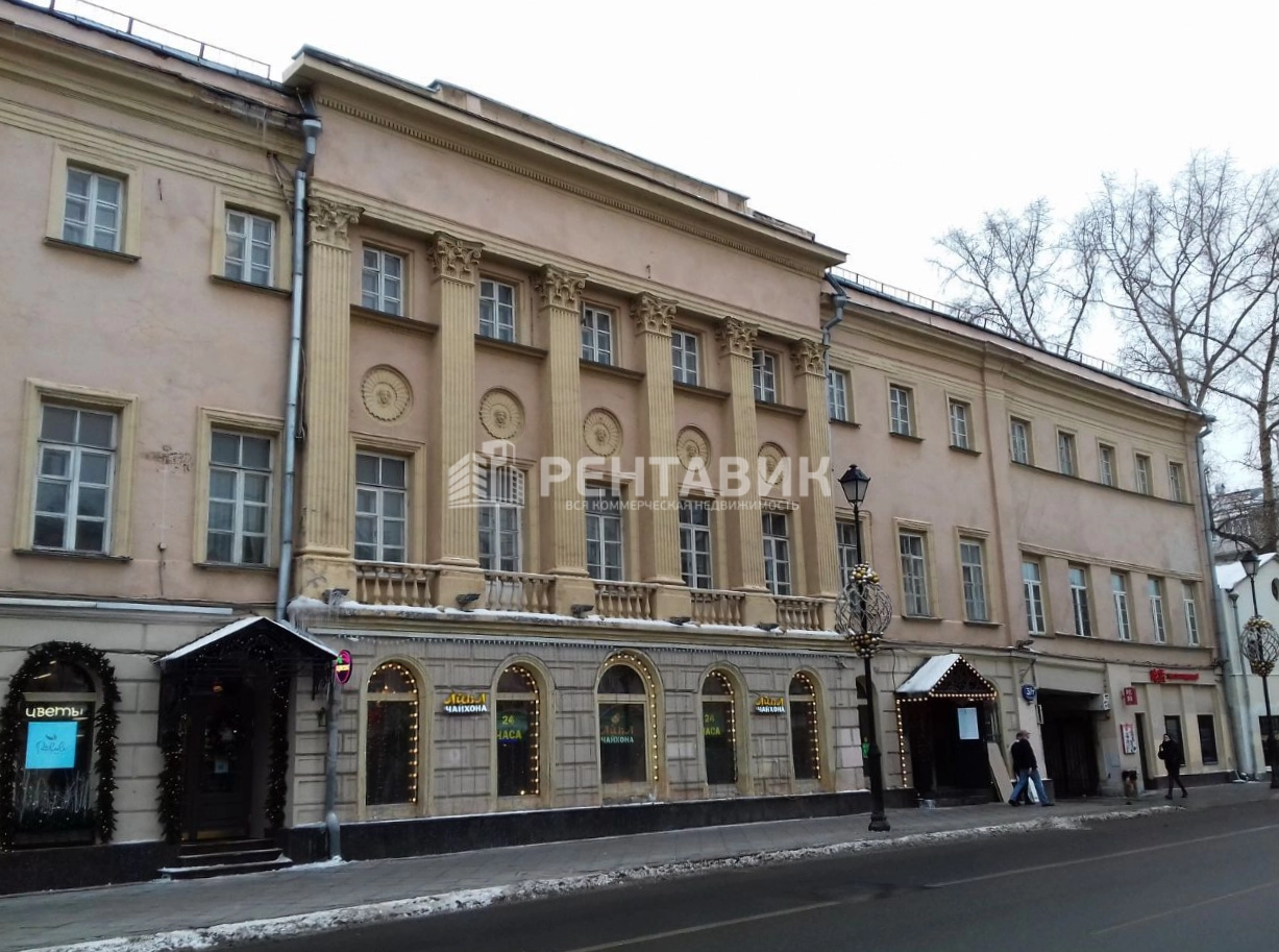 фасад дома, здание по адресу г Москва, ул Покровка, д 3/7 стр 1А