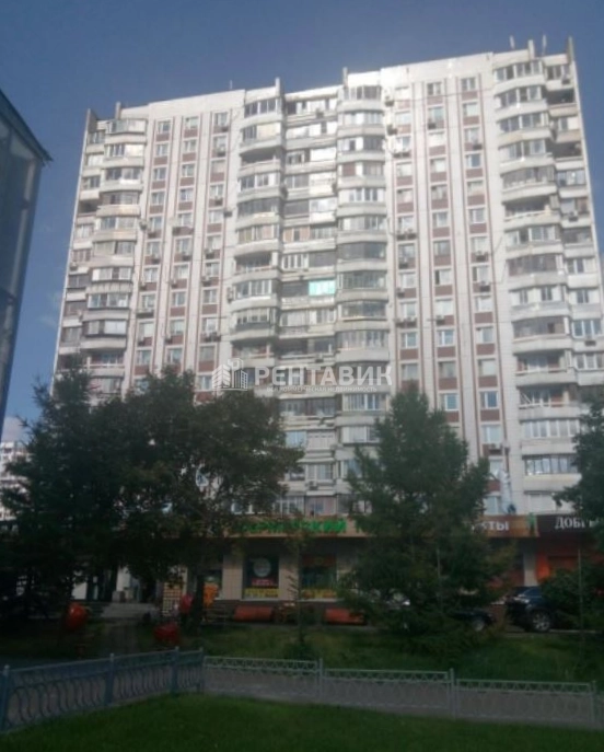 фасад дома, здание по адресу г Москва, Рублёвское шоссе, д 28 к 1