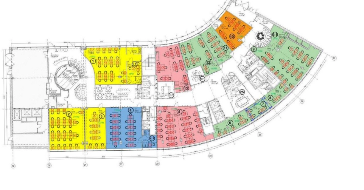Офис Manufaqtury Poklonka Place площадью 3497 квадратных метров