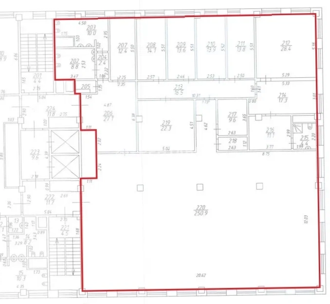 Офис Greenwood, строение 17 площадью 481 квадратных метров