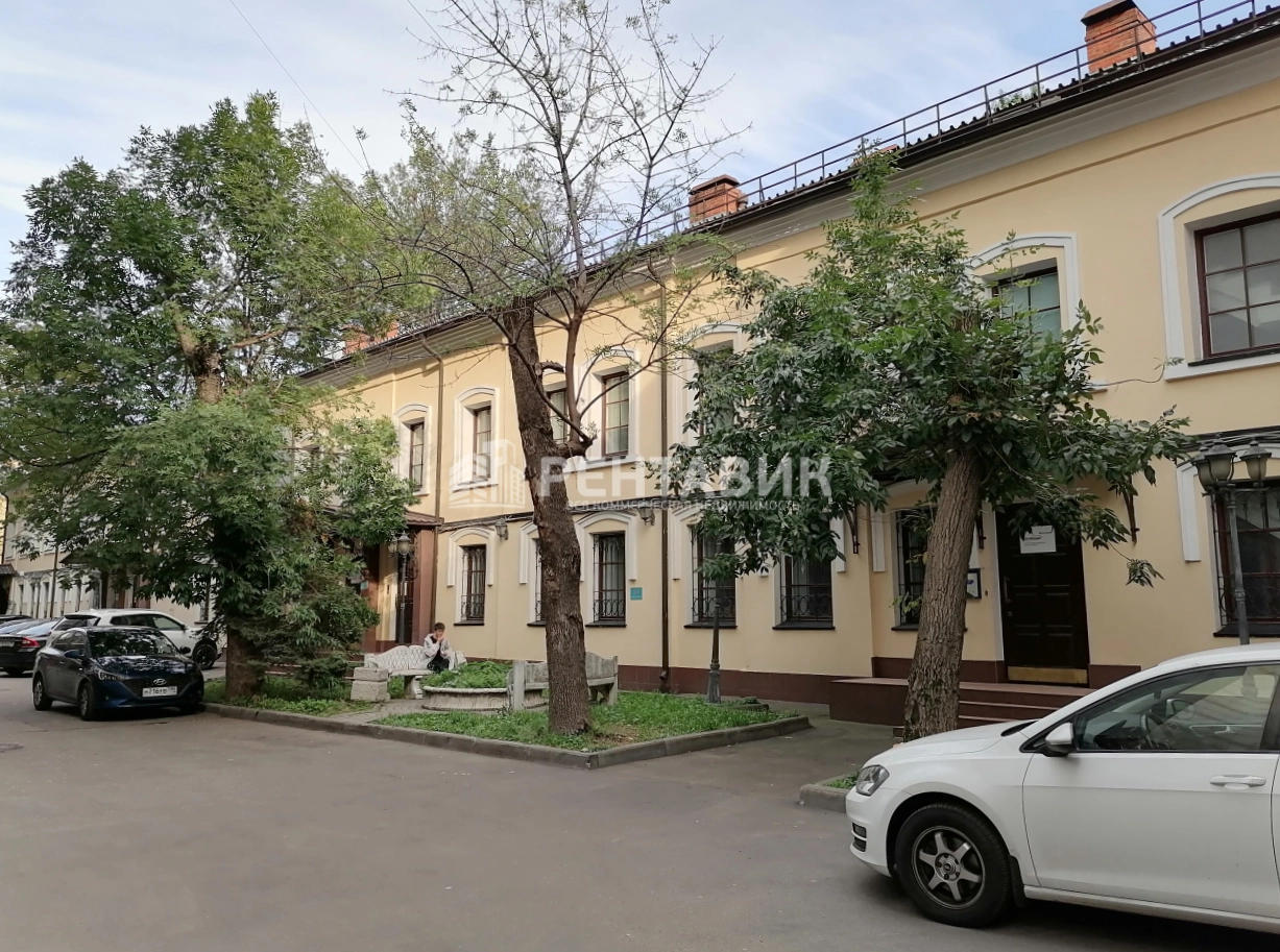 фасад дома, здание по адресу г Москва, Леонтьевский пер, д 2А стр 2 