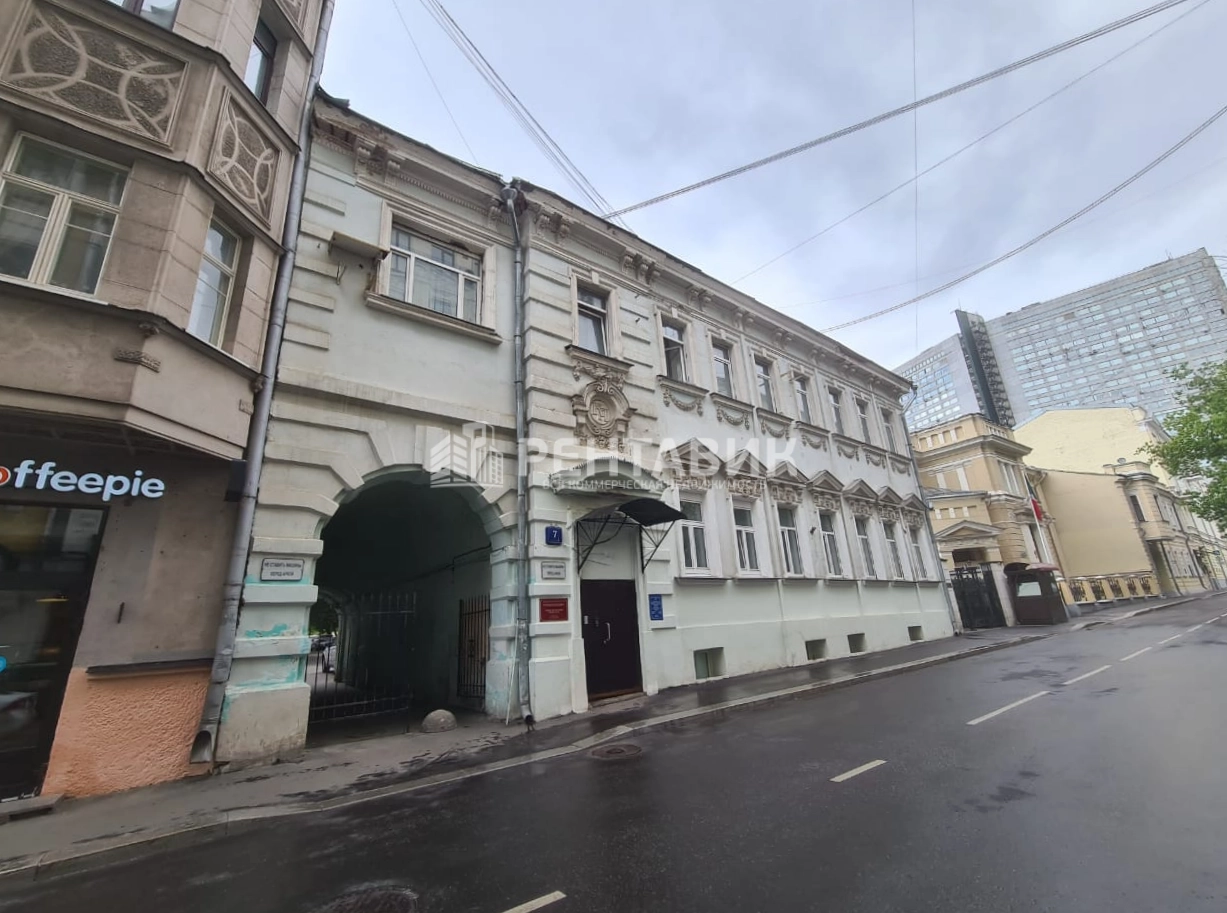 фасад дома, здание по адресу г Москва, Большой Николопесковский пер, д 7 стр 1