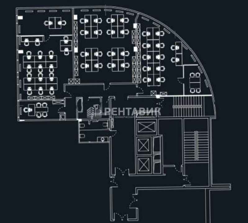 Офис Manufaqtury Poklonka Place площадью 257 квадратных метров